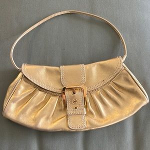 Celine gold mini shoulder bag/baguette